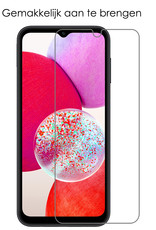 NoXx Screenprotector Geschikt voor Samsung A14 Screenprotector Tempered Glass Gehard Glas Beschermglas