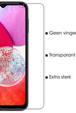NoXx Screenprotector Geschikt voor Samsung A14 Screenprotector Tempered Glass Gehard Glas Beschermglas