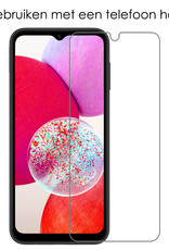 NoXx Screenprotector Geschikt voor Samsung A14 Screenprotector Tempered Glass Gehard Glas Beschermglas - 3x