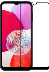 NoXx Screenprotector Geschikt voor Samsung A14 Screenprotector Tempered Glass Gehard Glas Full Cover