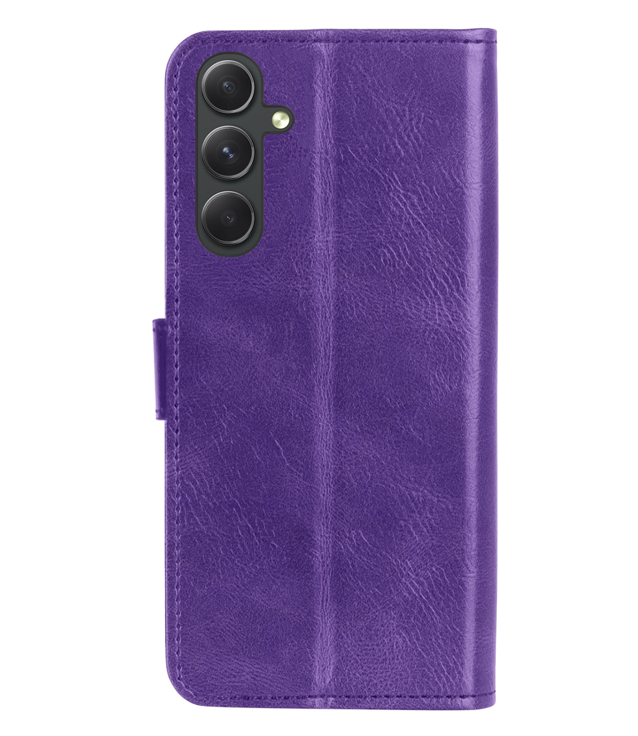 NoXx Hoes Geschikt voor Samsung A14 Hoesje Book Case Hoes Flip Cover Wallet Bookcase - Paars