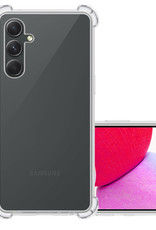 NoXx Hoes Geschikt voor Samsung A14 Hoesje Siliconen Cover Shock Proof Back Case Shockproof Hoes - Transparant