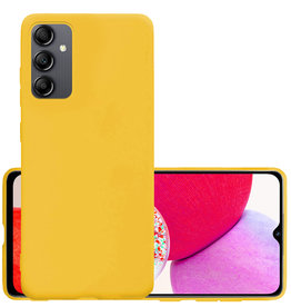 NoXx NoXx Samsung Galaxy A14 Hoesje Siliconen - Geel