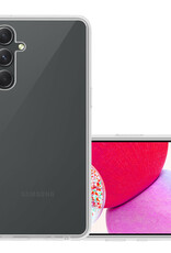 NoXx Hoes Geschikt voor Samsung A14 Hoesje Cover Siliconen Back Case Hoes - Transparant
