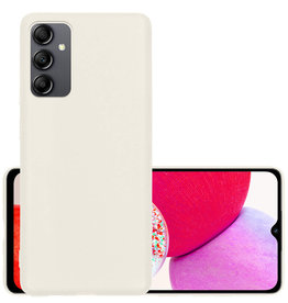NoXx NoXx Samsung Galaxy A14 Hoesje Siliconen - Wit