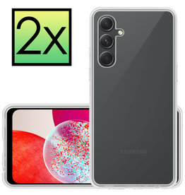 NoXx NoXx Samsung Galaxy A14 Hoesje Siliconen - Transparant - 2 PACK