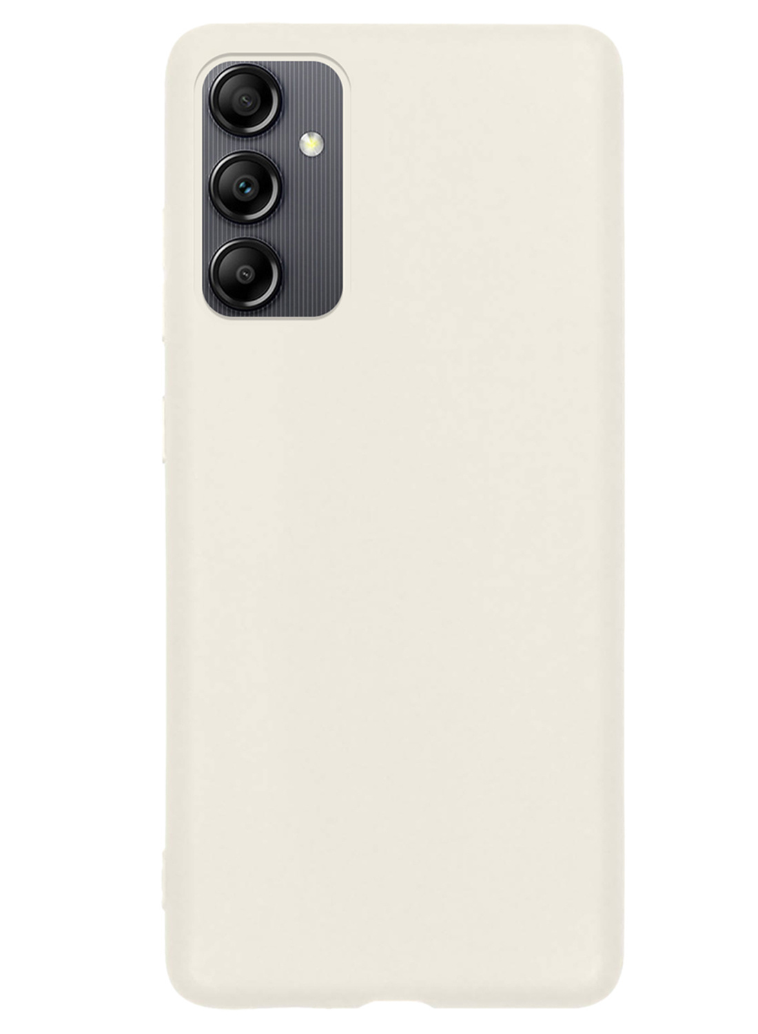 NoXx Hoes Geschikt voor Samsung A14 Hoesje Cover Siliconen Back Case Hoes - Wit - 2x