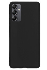 NoXx Hoes Geschikt voor Samsung A14 Hoesje Cover Siliconen Back Case Hoes - Zwart - 2x