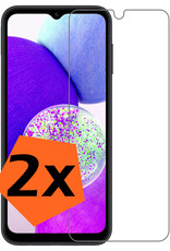 Nomfy Screenprotector Geschikt voor Samsung A14 Screenprotector Bescherm Glas Tempered Glass - Screenprotector Geschikt voor Samsung Galaxy A14 Screen Protector - 2 PACK