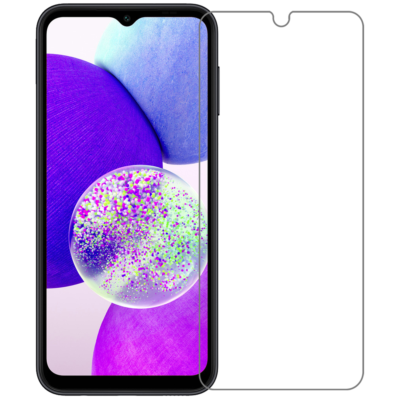 Nomfy Screenprotector Geschikt voor Samsung A14 Screenprotector Bescherm Glas Tempered Glass - Screenprotector Geschikt voor Samsung Galaxy A14 Screen Protector - 3 PACK