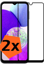 Nomfy Screenprotector Geschikt voor Samsung A14 Screenprotector Bescherm Glas - Screenprotector Geschikt voor Samsung Galaxy A14 Screen Protector Tempered Glass Full Screen Full Cover - 2 PACK