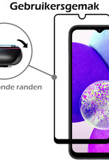 Nomfy Screenprotector Geschikt voor Samsung A14 Screenprotector Bescherm Glas - Screenprotector Geschikt voor Samsung Galaxy A14 Screen Protector Tempered Glass Full Screen Full Cover - 2 PACK
