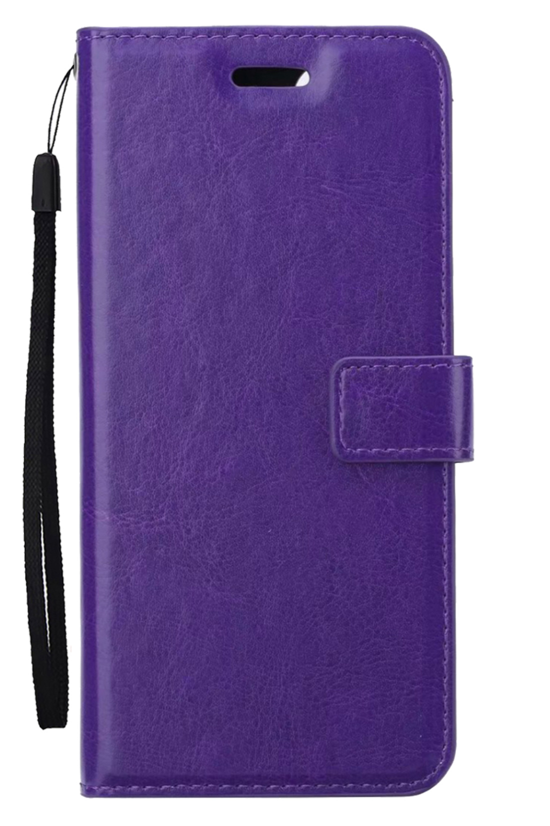Hoesje Geschikt voor Samsung A14 Hoes Bookcase Flipcase Book Cover - Hoes Geschikt voor Samsung Galaxy A14 Hoesje Book Case - Paars