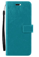 Nomfy Hoesje Geschikt voor Samsung A14 Hoes Bookcase Flipcase Book Cover - Hoes Geschikt voor Samsung Galaxy A14 Hoesje Book Case - Turquoise