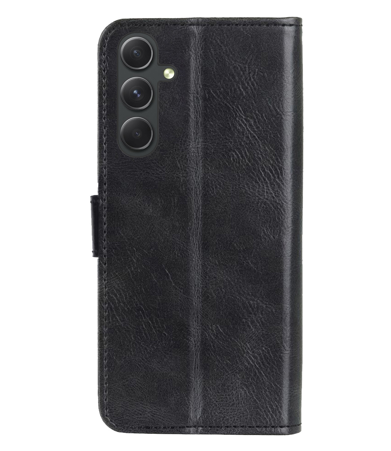 BASEY. Hoes Geschikt voor Samsung A14 Hoesje Bookcase Hoes Flip Case Book Cover Met Screenprotector - Hoesje Geschikt voor Samsung Galaxy A14 Hoes Book Case Hoesje - Zwart