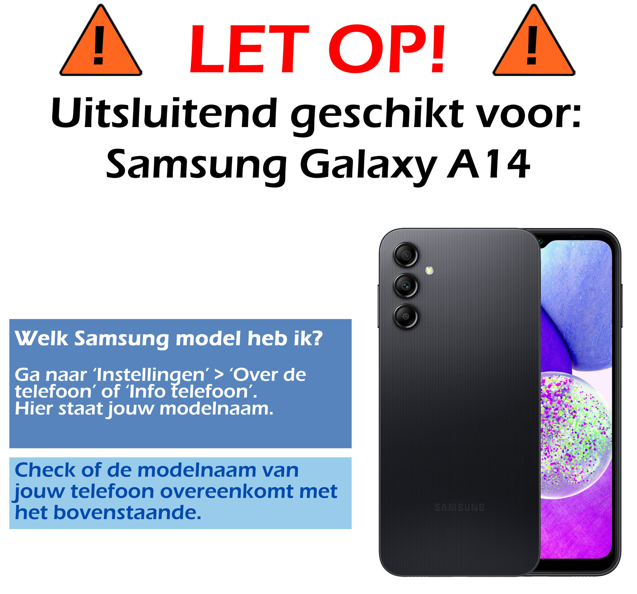 Nomfy Samsung A14 Hoesje Siliconen Case Back Cover - Samsung Galaxy A14 Hoes Cover Silicone - Licht Roze - 2X