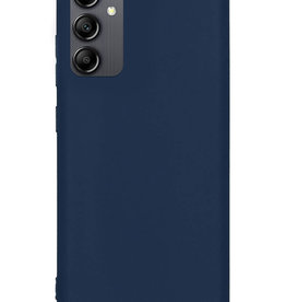 Nomfy Nomfy Samsung Galaxy A14 Hoesje Siliconen - Donkerblauw