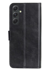 Nomfy Hoesje Geschikt voor Samsung A14 Hoes Bookcase Flipcase Book Cover Met Screenprotector - Hoes Geschikt voor Samsung Galaxy A14 Hoesje Book Case - Zwart