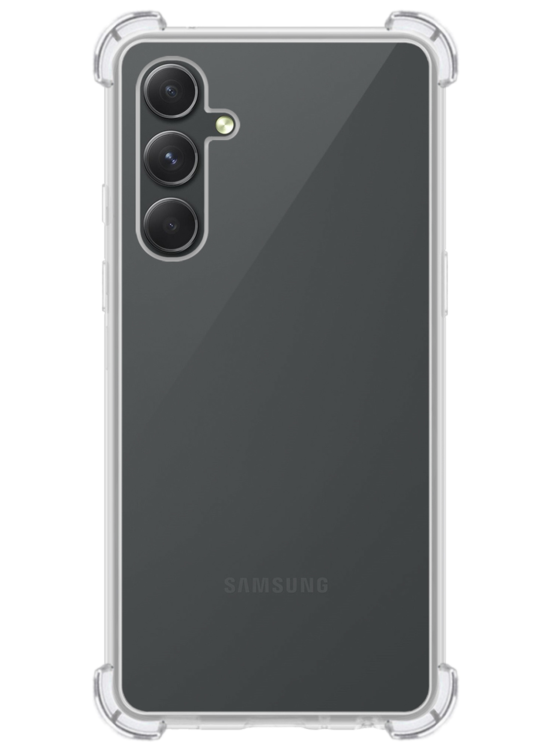 Nomfy Hoesje Geschikt voor Samsung A14 Hoesje Shock Proof Cover Case Shockproof - Hoes Geschikt voor Samsung Galaxy A14 Hoes Siliconen Back Case - Transparant
