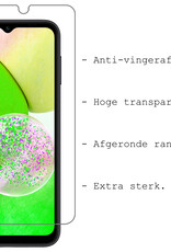 BASEY. Hoes Geschikt voor Samsung A14 Hoesje Bookcase Hoes Flip Case Book Cover Met Screenprotector - Hoesje Geschikt voor Samsung Galaxy A14 Hoes Book Case Hoesje - Turquoise