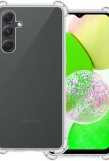 BASEY. Hoes Geschikt voor Samsung A14 Hoesje Shock Proof Case Hoes Siliconen - Hoesje Geschikt voor Samsung Galaxy A14 Hoes Cover Shockproof - Transparant