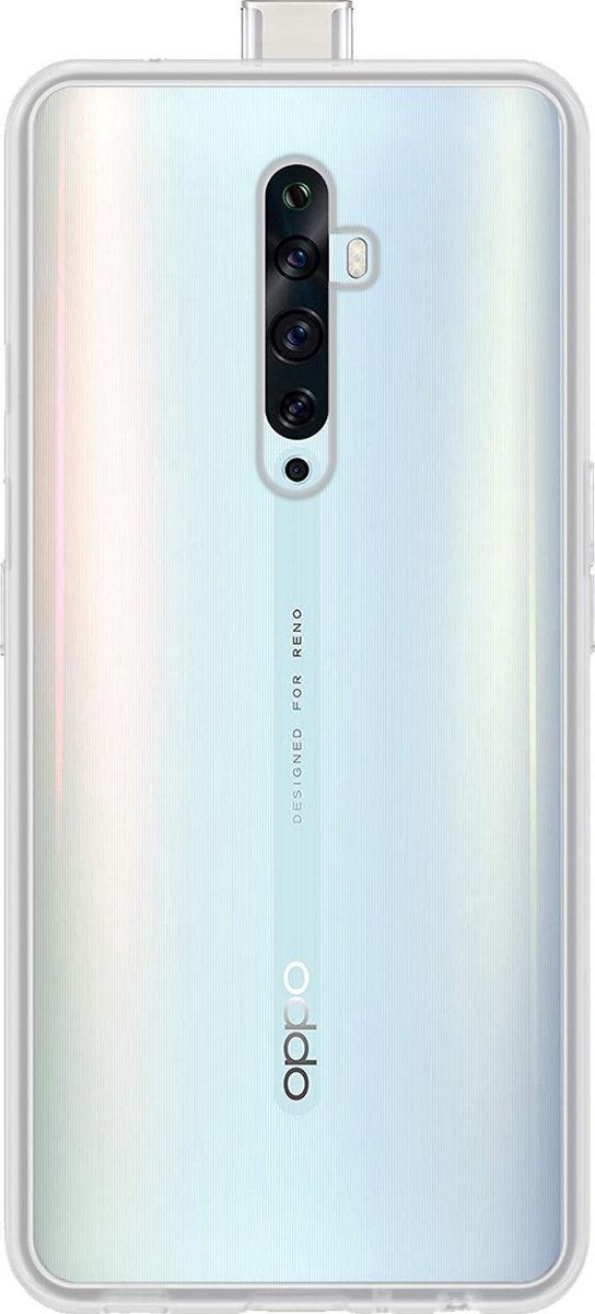 Nomfy Hoesje Geschikt voor OPPO Reno 2Z Hoesje Siliconen Cover Case - Hoes Geschikt voor OPPO Reno 2Z Hoes Back Case - Transparant