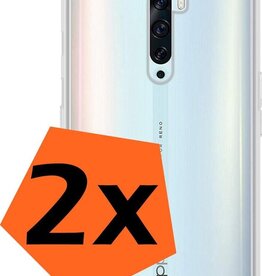 Nomfy 2 PACK - Nomfy Oppo Reno 2Z hoesje siliconen - Transparant