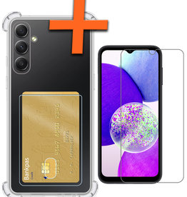Nomfy Nomfy Samsung Galaxy A14 Hoesje Pashouder Met Screenprotector