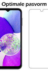 Nomfy Hoesje Geschikt voor Samsung A14 Hoesje Siliconen Cover Case Met Screenprotector - Hoes Geschikt voor Samsung Galaxy A14 Hoes Back Case - Roze