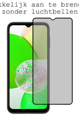 BASEY. Screenprotector Geschikt voor Samsung A14 Screenprotector Privacy Beschermglas - Screenprotector Geschikt voor Samsung Galaxy A14 Screen Protector Full Screen Privacy
