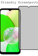 BASEY. Screenprotector Geschikt voor Samsung A14 Screenprotector Privacy Beschermglas - Screenprotector Geschikt voor Samsung Galaxy A14 Screen Protector Full Screen Privacy