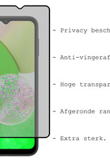 BASEY. Screenprotector Geschikt voor Samsung A14 Screenprotector Privacy Beschermglas - Screenprotector Geschikt voor Samsung Galaxy A14 Screen Protector Full Screen Privacy - 2 Stuks