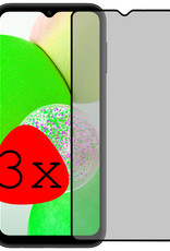 BASEY. Screenprotector Geschikt voor Samsung A14 Screenprotector Privacy Beschermglas - Screenprotector Geschikt voor Samsung Galaxy A14 Screen Protector Full Screen Privacy - 3 Stuks
