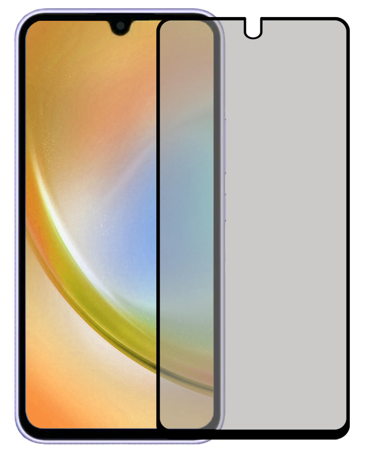 BASEY. Screenprotector Geschikt voor Samsung A34 Screenprotector Privacy Beschermglas - Screenprotector Geschikt voor Samsung Galaxy A34 Screen Protector Full Screen Privacy