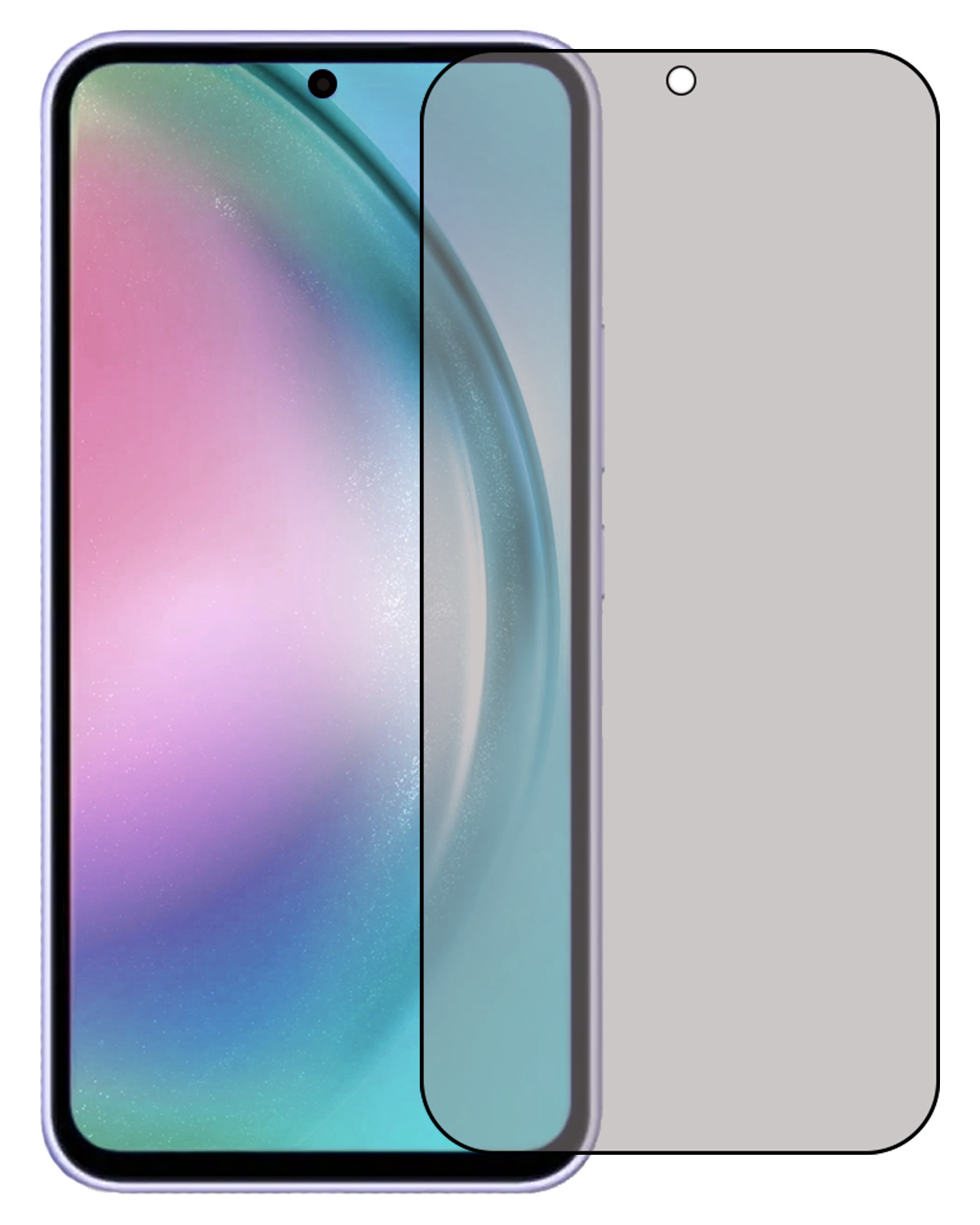 BASEY. Screenprotector Geschikt voor Samsung A54 Screenprotector Privacy Beschermglas - Screenprotector Geschikt voor Samsung Galaxy A54 Screen Protector Full Screen Privacy
