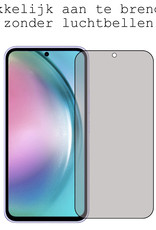 BASEY. Screenprotector Geschikt voor Samsung A54 Screenprotector Privacy Beschermglas - Screenprotector Geschikt voor Samsung Galaxy A54 Screen Protector Full Screen Privacy - 2 Stuks