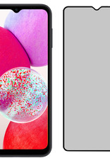 Samsung Galaxy A14 Screenprotector Tempered Glass Privacy Cover Gehard Glas Beschermglas - 3x