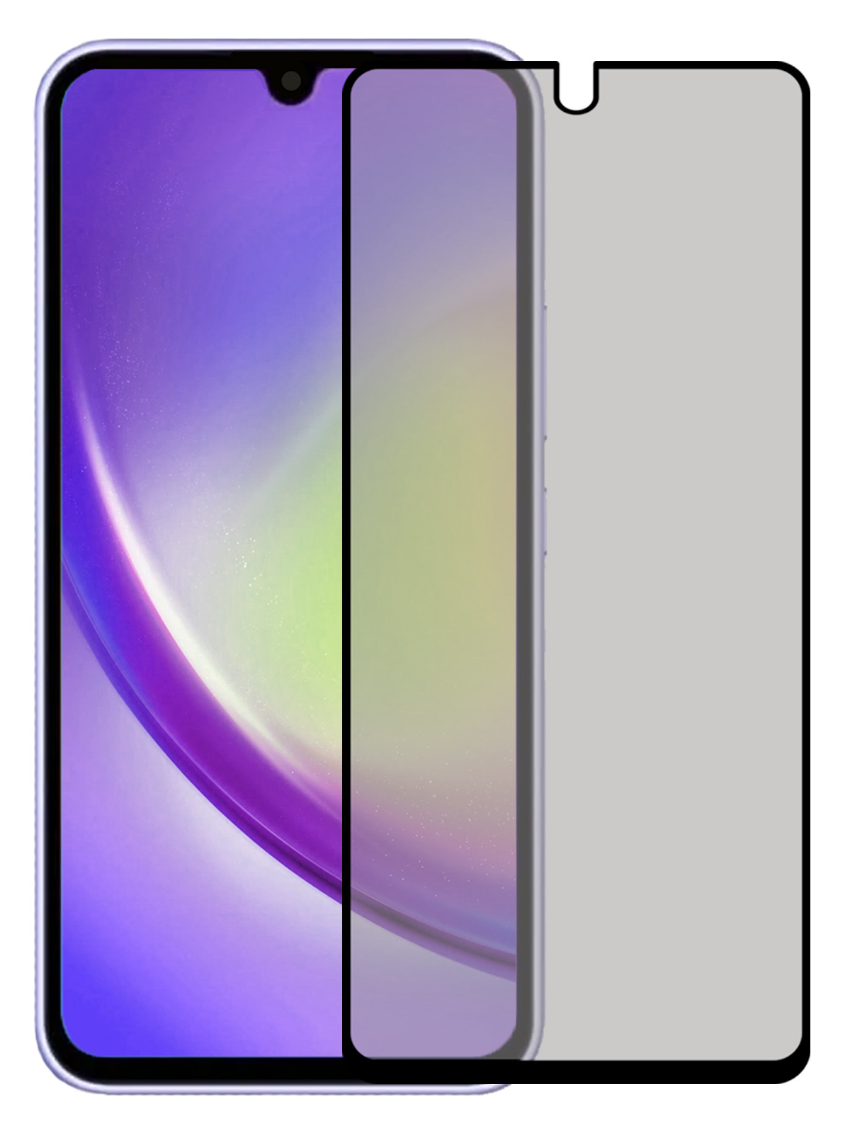 NoXx Screenprotector Geschikt voor Samsung A34 Screenprotector Privacy Tempered Glass Gehard Glas Display Cover
