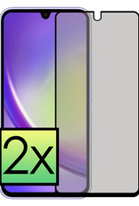 NoXx Screenprotector Geschikt voor Samsung A34 Screenprotector Privacy Tempered Glass Gehard Glas Display Cover - 2x