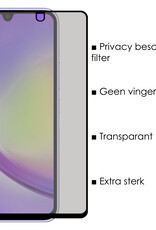 Samsung Galaxy A34 Screenprotector Tempered Glass Privacy Cover Gehard Glas Beschermglas - 2x