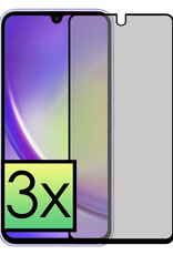 NoXx Screenprotector Geschikt voor Samsung A34 Screenprotector Privacy Tempered Glass Gehard Glas Display Cover - 3x