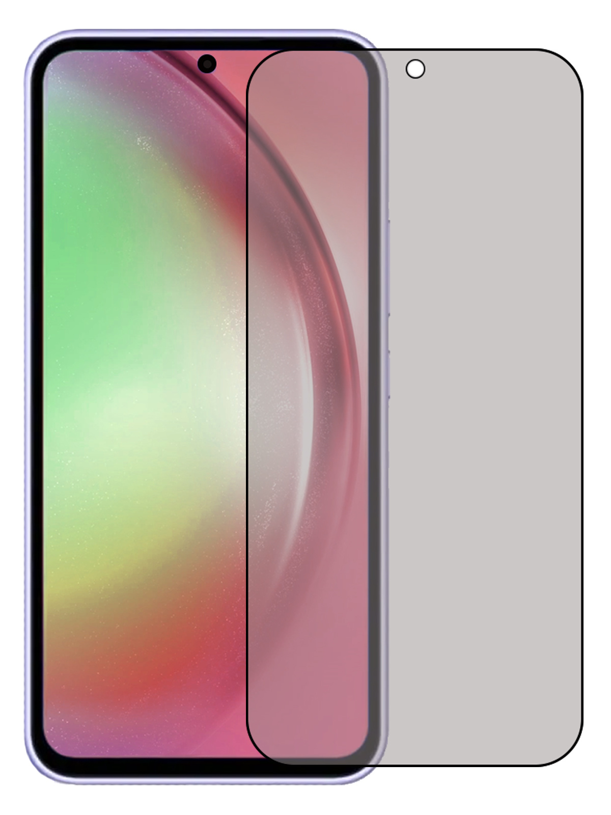 NoXx Screenprotector Geschikt voor Samsung A54 Screenprotector Privacy Tempered Glass Gehard Glas Display Cover