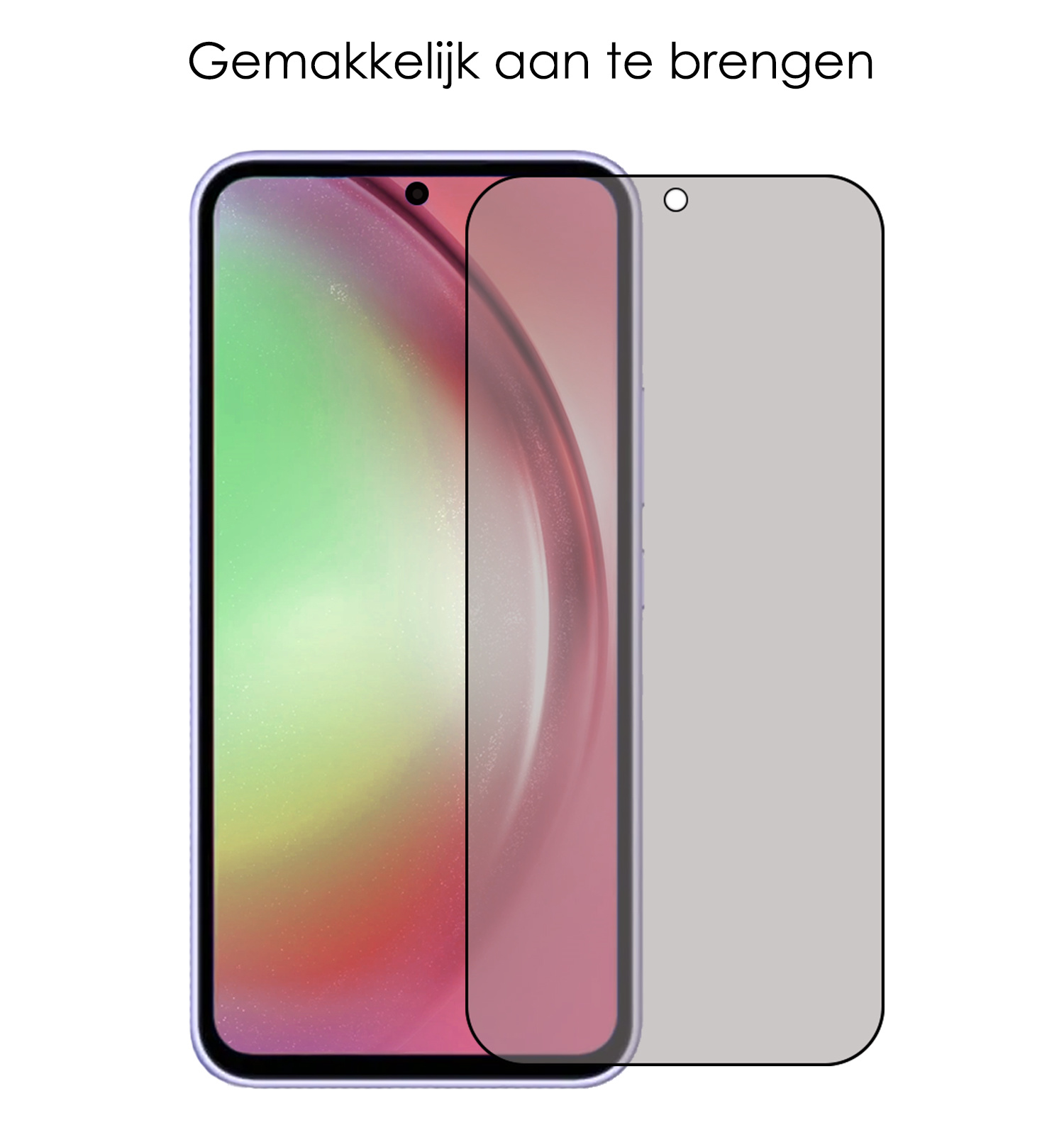 NoXx Screenprotector Geschikt voor Samsung A54 Screenprotector Privacy Tempered Glass Gehard Glas Display Cover