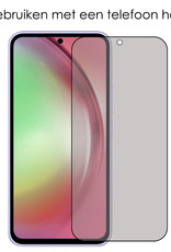 NoXx Screenprotector Geschikt voor Samsung A54 Screenprotector Privacy Tempered Glass Gehard Glas Display Cover
