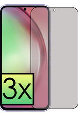 NoXx Samsung Galaxy A54 Screenprotector Tempered Glass Privacy Cover Gehard Glas Beschermglas - 3x