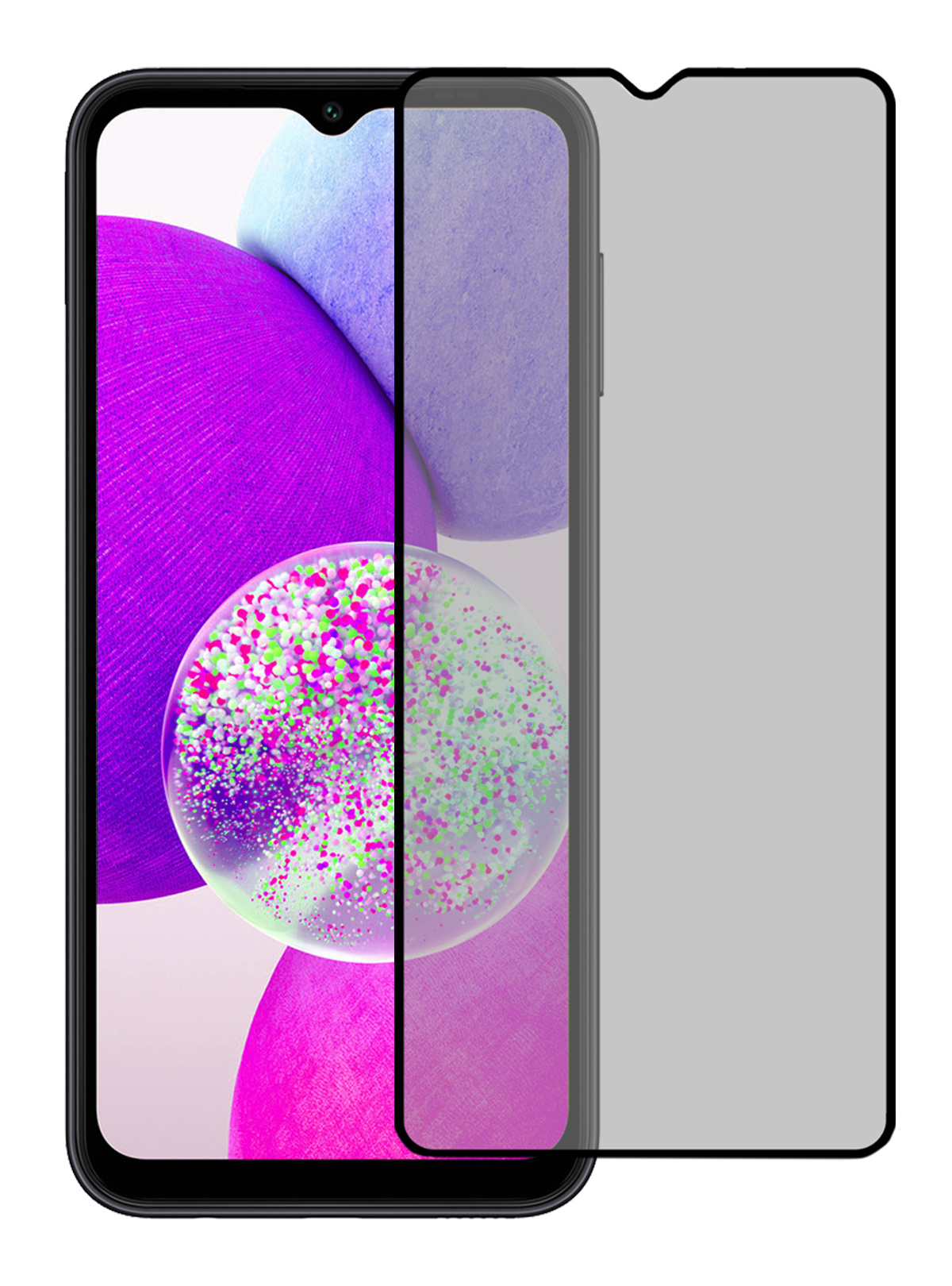 Nomfy Screenprotector Geschikt voor Samsung A14 Screenprotector Privacy Bescherm Glas - Screenprotector Geschikt voor Samsung Galaxy A14 Privacy Screenprotector Tempered Glass