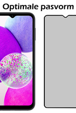 Nomfy Screenprotector Geschikt voor Samsung A14 Screenprotector Privacy Bescherm Glas - Screenprotector Geschikt voor Samsung Galaxy A14 Privacy Screenprotector Tempered Glass - 2 PACK