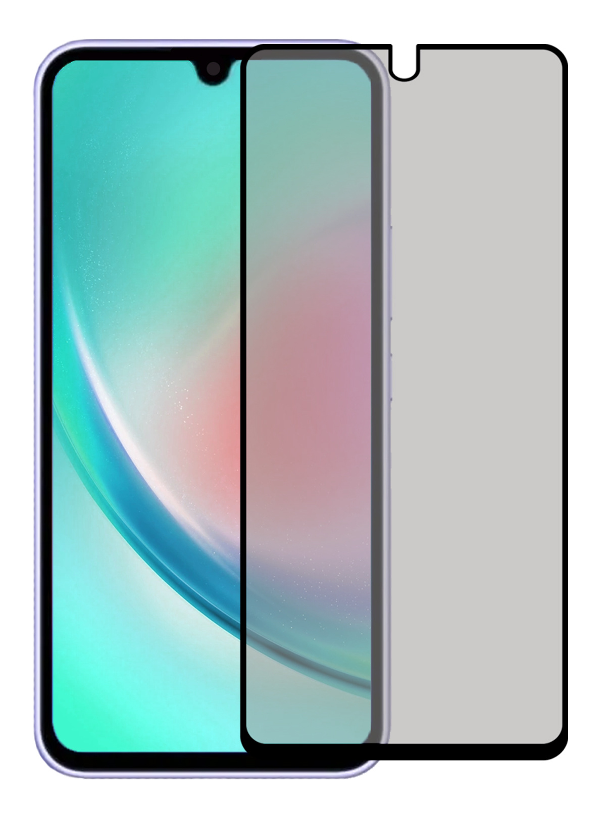 Nomfy Screenprotector Geschikt voor Samsung A34 Screenprotector Privacy Bescherm Glas - Screenprotector Geschikt voor Samsung Galaxy A34 Privacy Screenprotector Tempered Glass