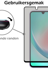Nomfy Screenprotector Geschikt voor Samsung A34 Screenprotector Privacy Bescherm Glas - Screenprotector Geschikt voor Samsung Galaxy A34 Privacy Screenprotector Tempered Glass - 2 PACK