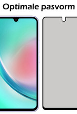 Nomfy Screenprotector Geschikt voor Samsung A34 Screenprotector Privacy Bescherm Glas - Screenprotector Geschikt voor Samsung Galaxy A34 Privacy Screenprotector Tempered Glass - 2 PACK